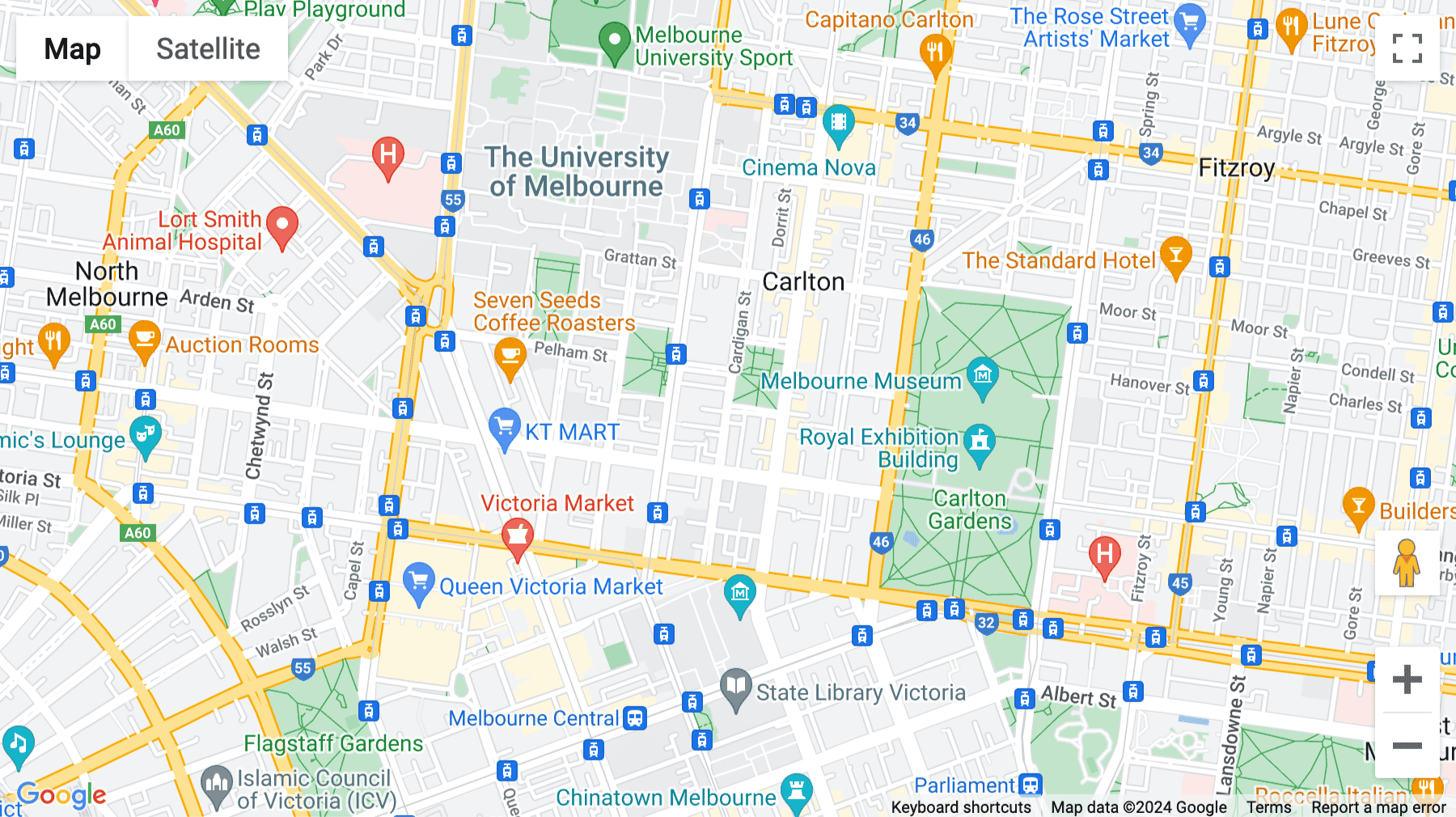 Click for interative map of 141 Cardigan Street, Carlton (Melbourne), Melbourne