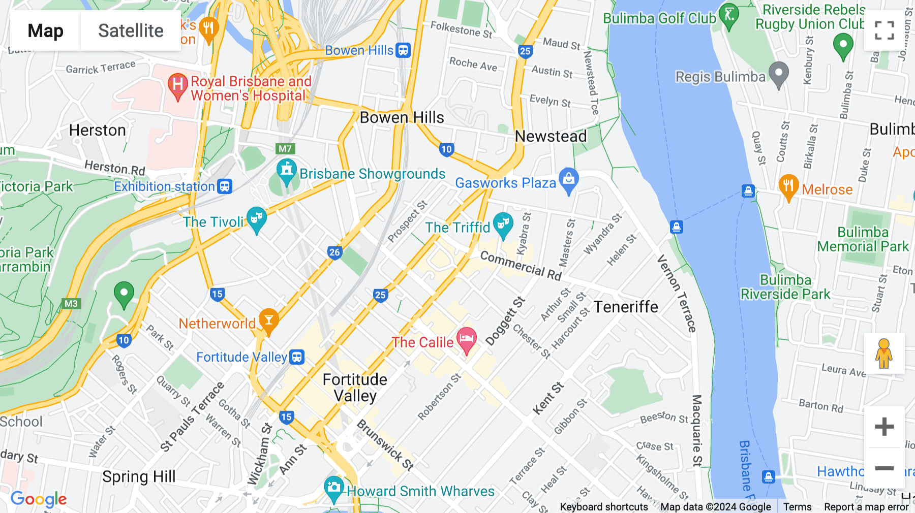 Click for interative map of 1024 Ann Street, Level 1, Fortitude Valley, Brisbane