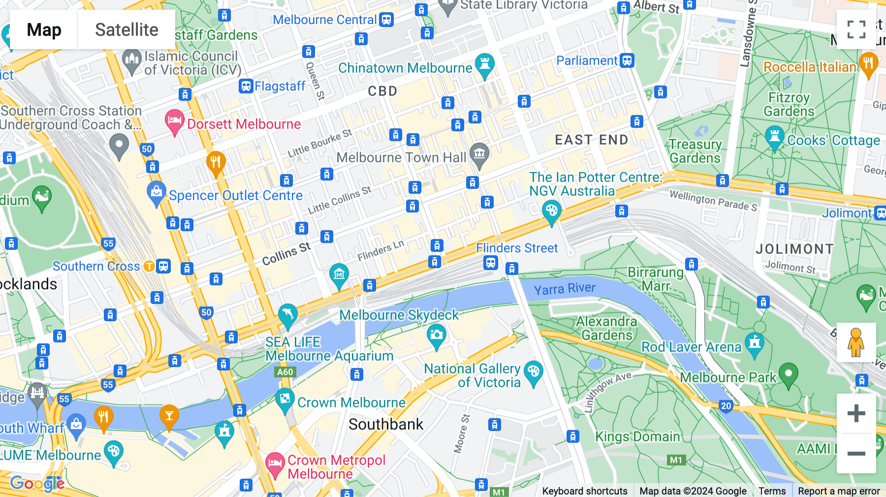 Click for interative map of 276 Flinders Street, Levels 5-9, Melbourne