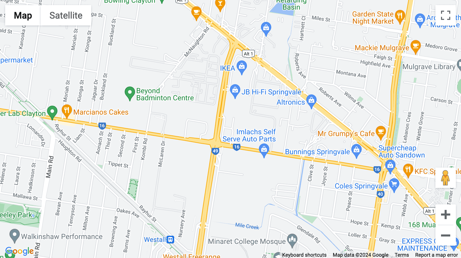 Click for interative map of 2A Westall Road, Victoria, Clayton, Melbourne