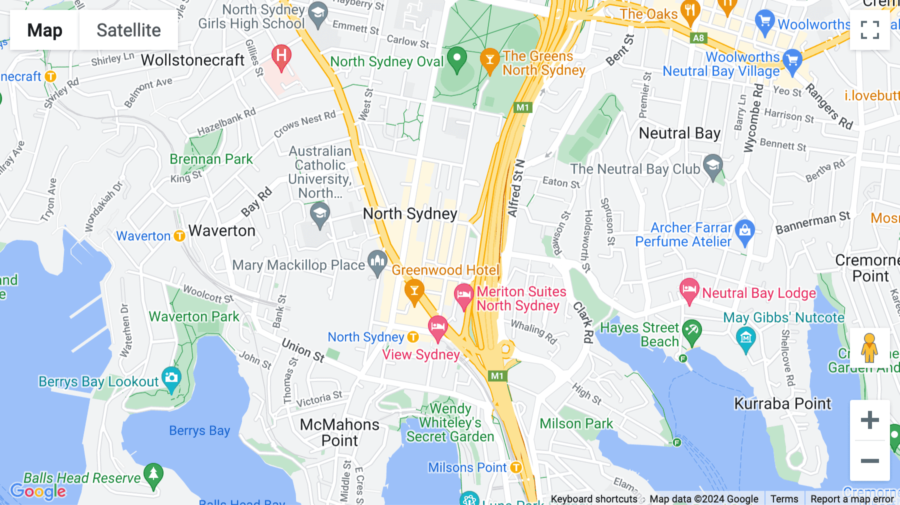 Click for interative map of 141 Walker Street, Level 12, Sydney