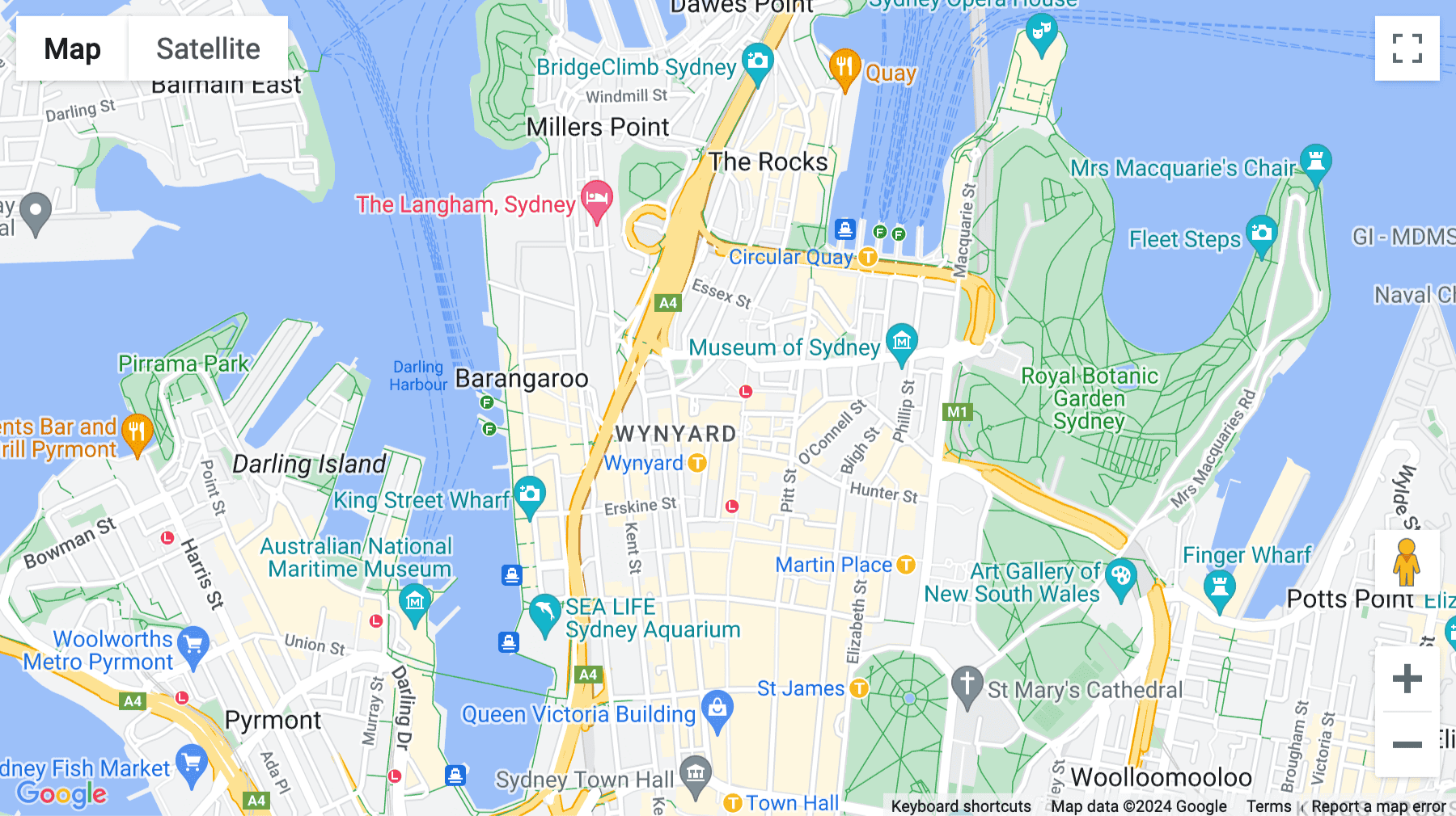 Click for interative map of 60 Margaret Street, Levels 21 & 22, Sydney CBD, Sydney