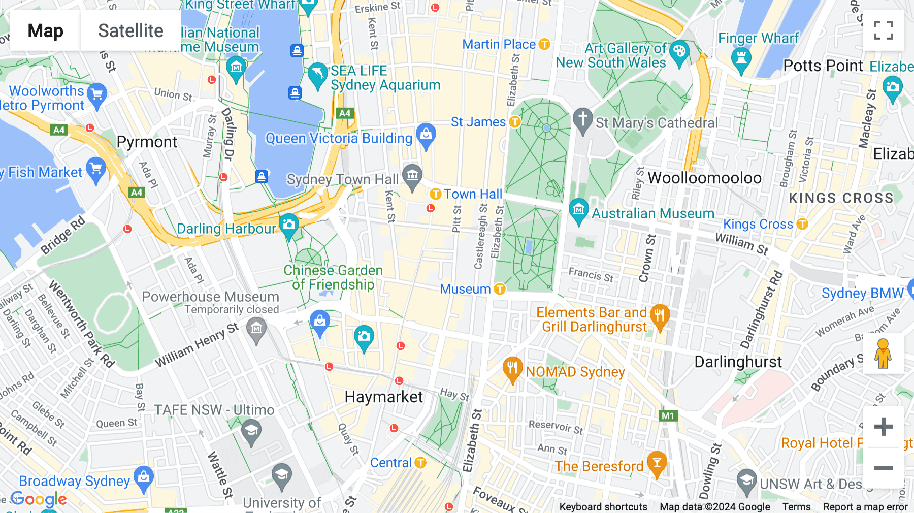 Click for interative map of 320 Pitt Street, Sydney, Sydney