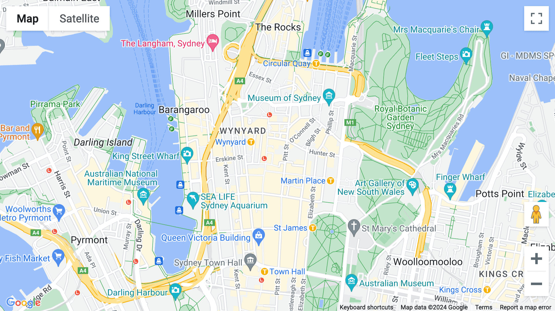 Click for interative map of Level 6,115 Pitt Street,, Sydney