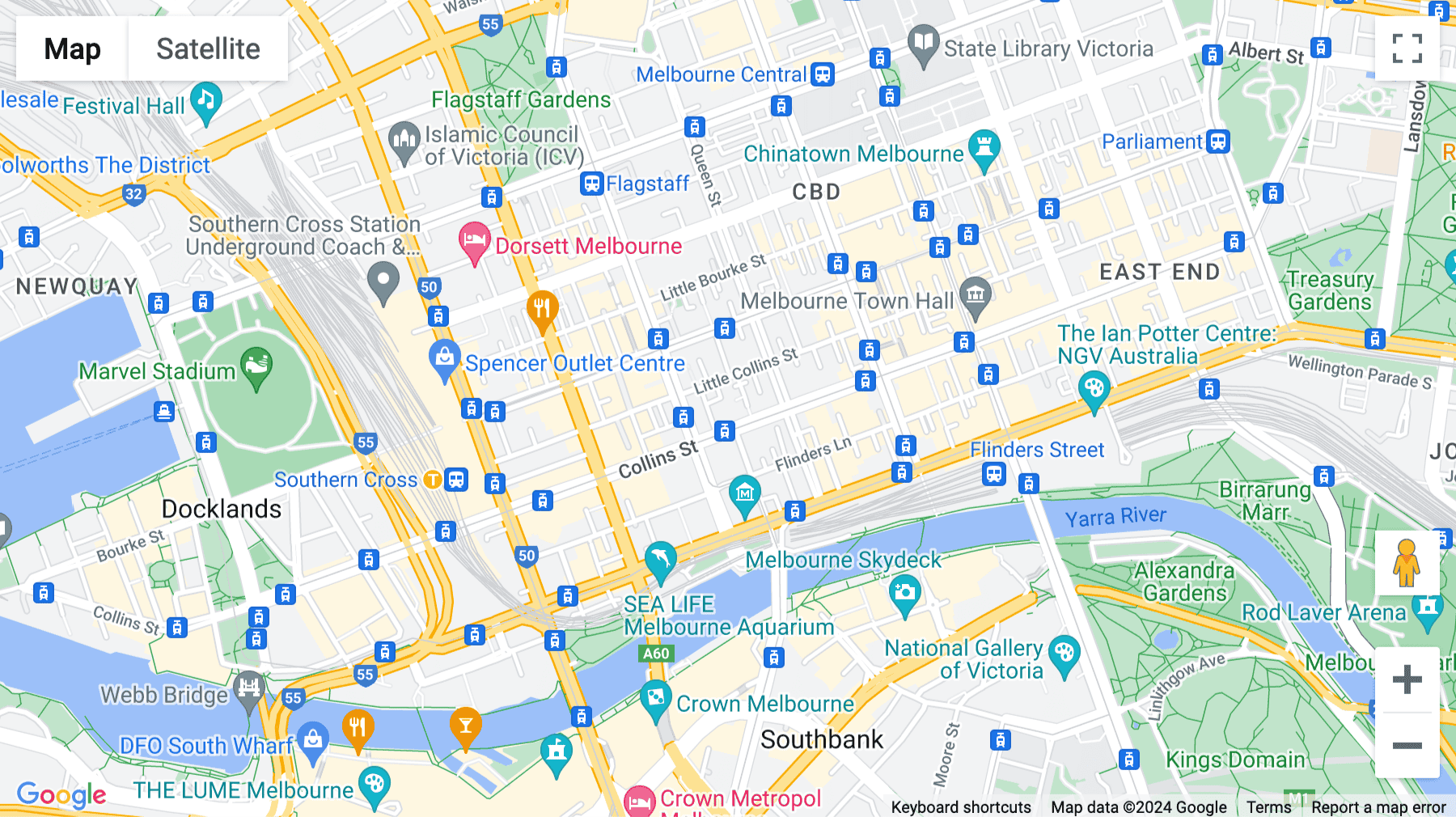Click for interative map of 440 Collins Street, Level 10, Melbourne