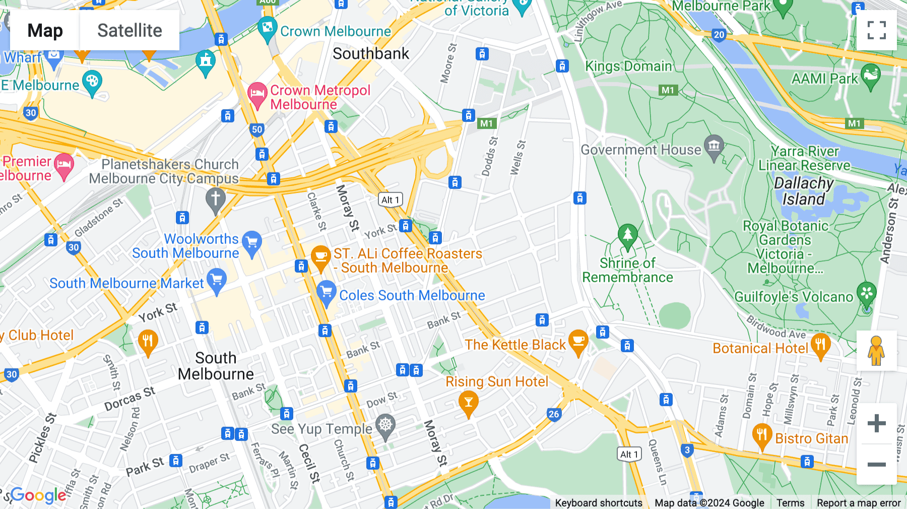 Click for interative map of 95-111 Coventry Street, Southbank, Melbourne