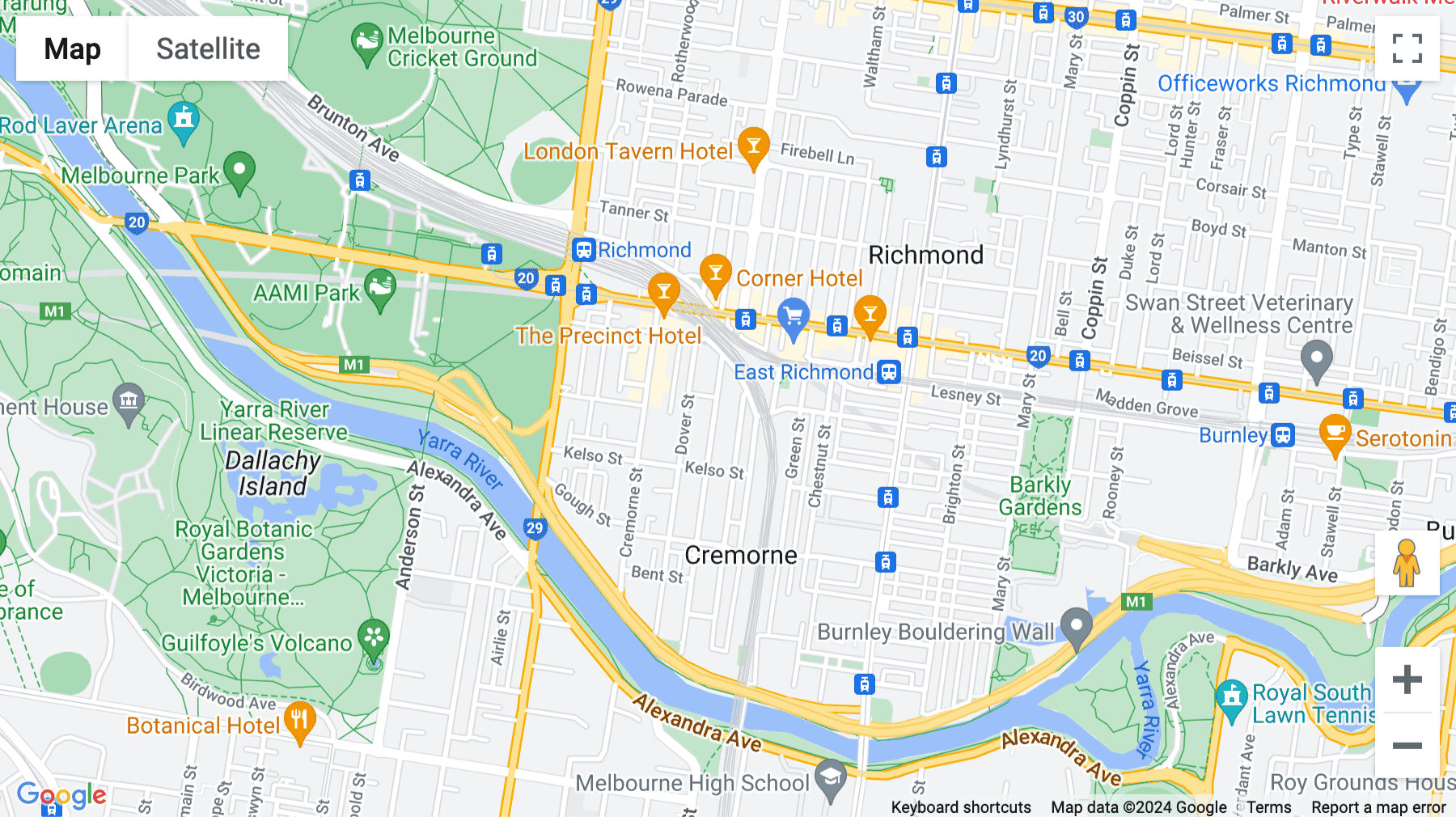 Click for interative map of 10-20 Gwynne Street, Cremorne, Melbourne