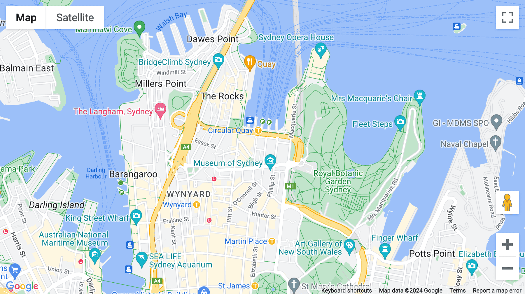 Click for interative map of Customs House, 31 Alfred Street, Sydney