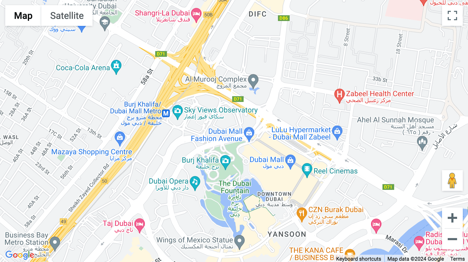 Click for interative map of Boulevard Plaza, Tower 1, Level 9, Sheikh Mohammed Bin Rashid Blvd, Dubai