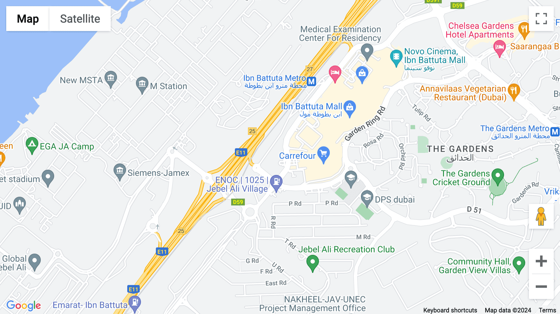 Click for interative map of Ibn Batuta Gate Offices, Level 10, Unit 1005, Jebel Ali South, Dubai, P.O. Box 334035, Dubai