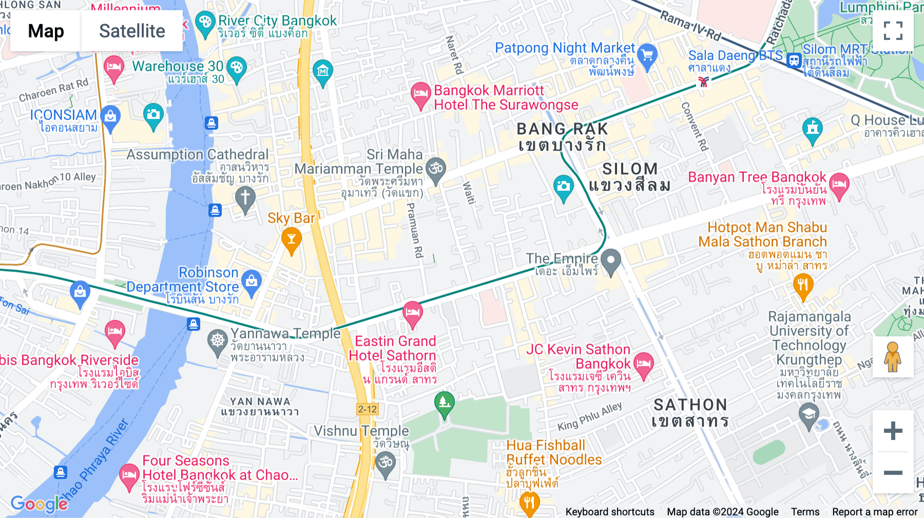 Click for interative map of 139 Pan Road, Silom, Bangrak, Bangkok