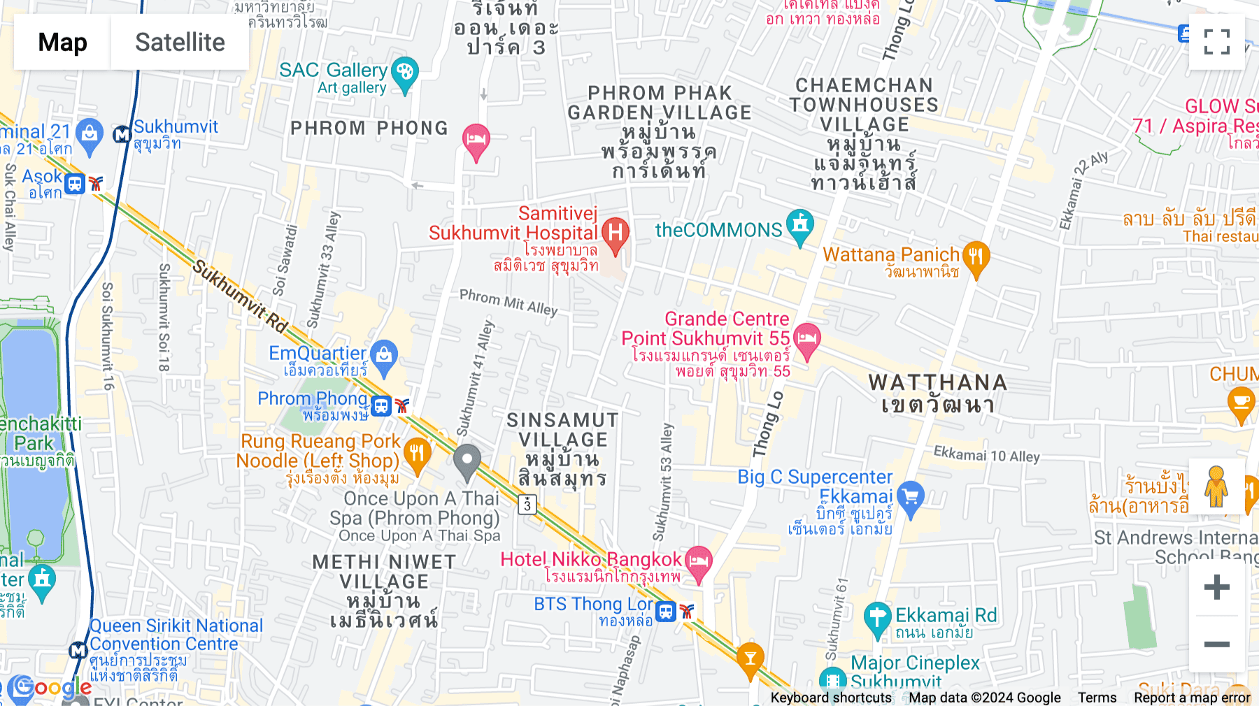Click for interative map of the Hive Thonglor, 46/9 Soi Sukhumvit 49, Klong Ton Nua, Wattana, Bangkok