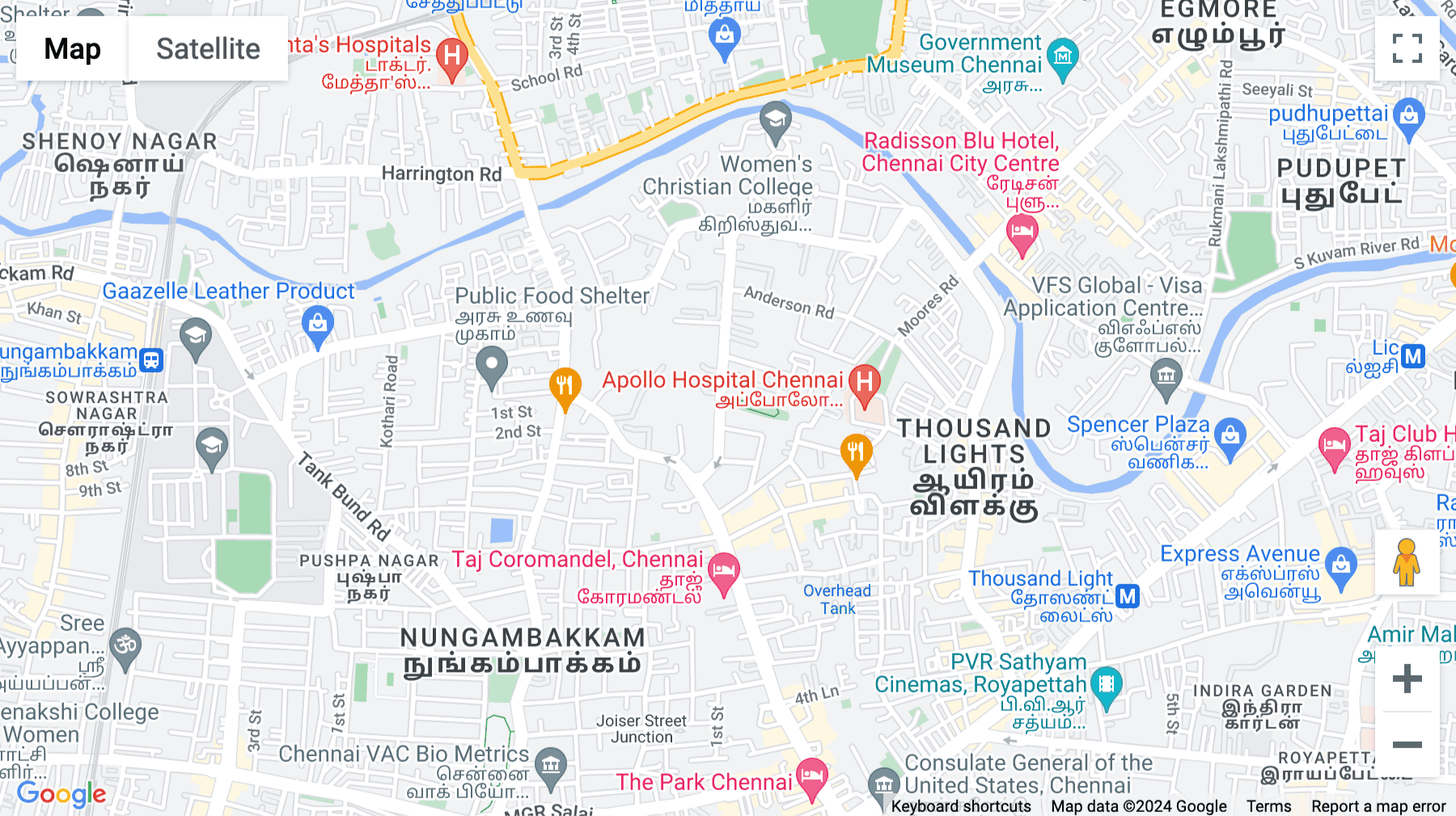 Click for interative map of 39/12 Haddows Road, Nungambakkam, Chennai
