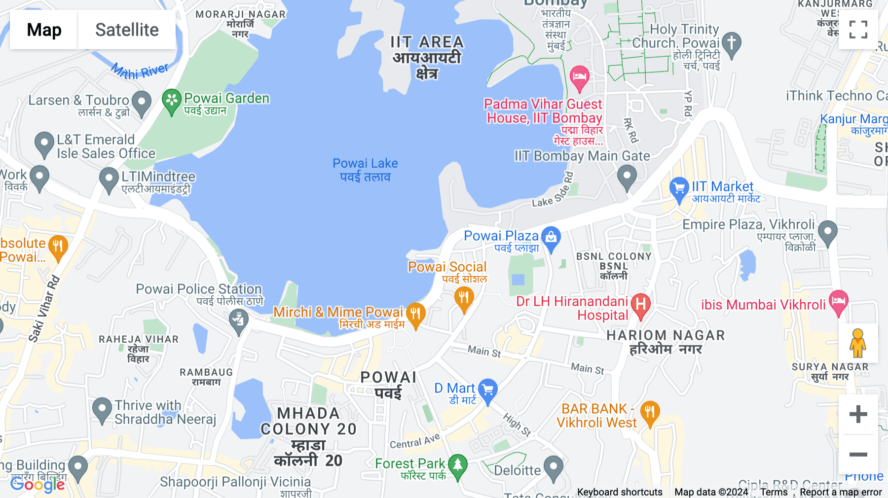 Click for interative map of Jogeshwari-Vikhroli Link Road Andheri East Mumbai, MH 400076, Mumbai