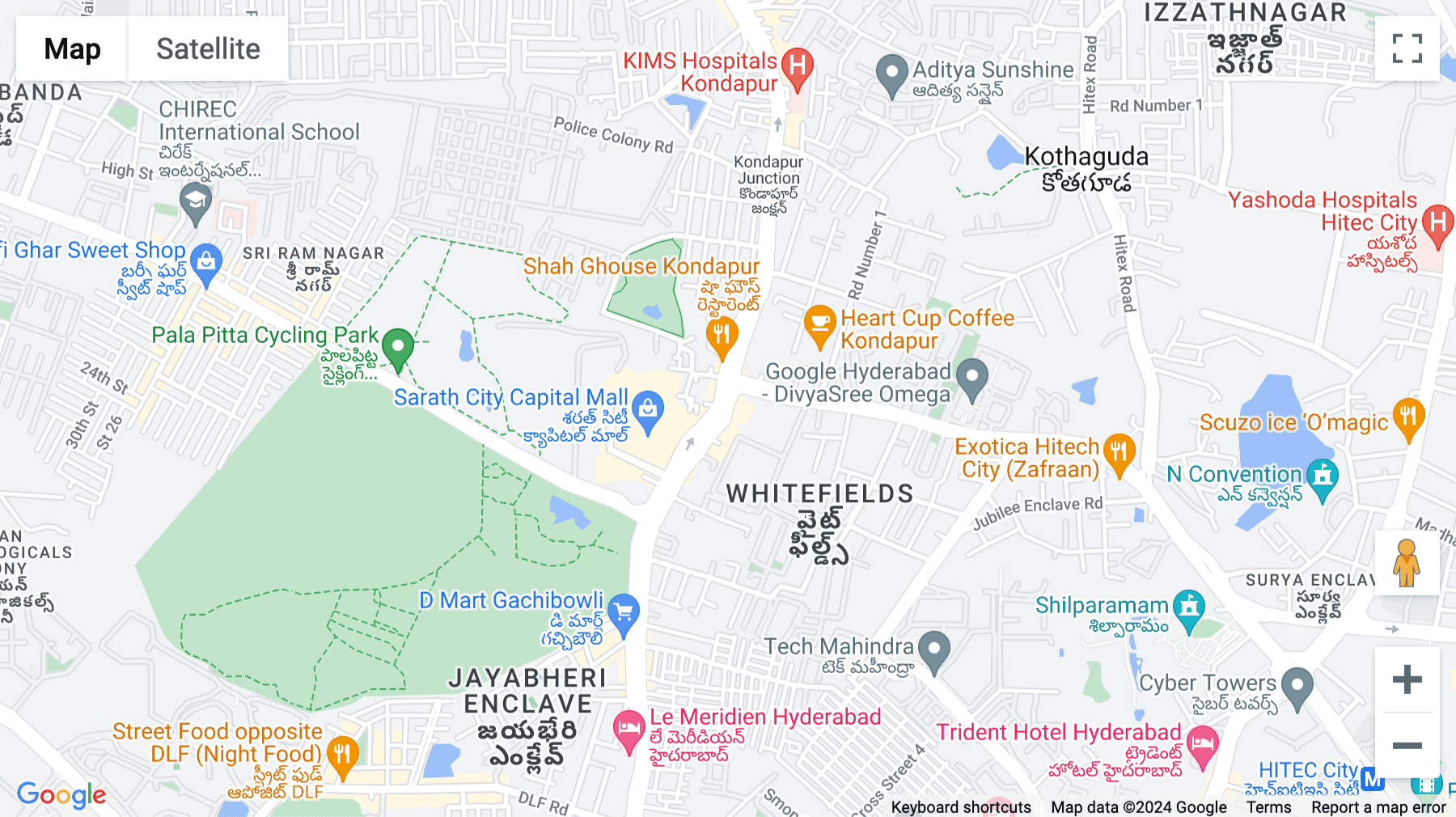 Click for interative map of Krishe Emerald, Kondapur Main Road, Laxmi Cyber City, Hyderabad