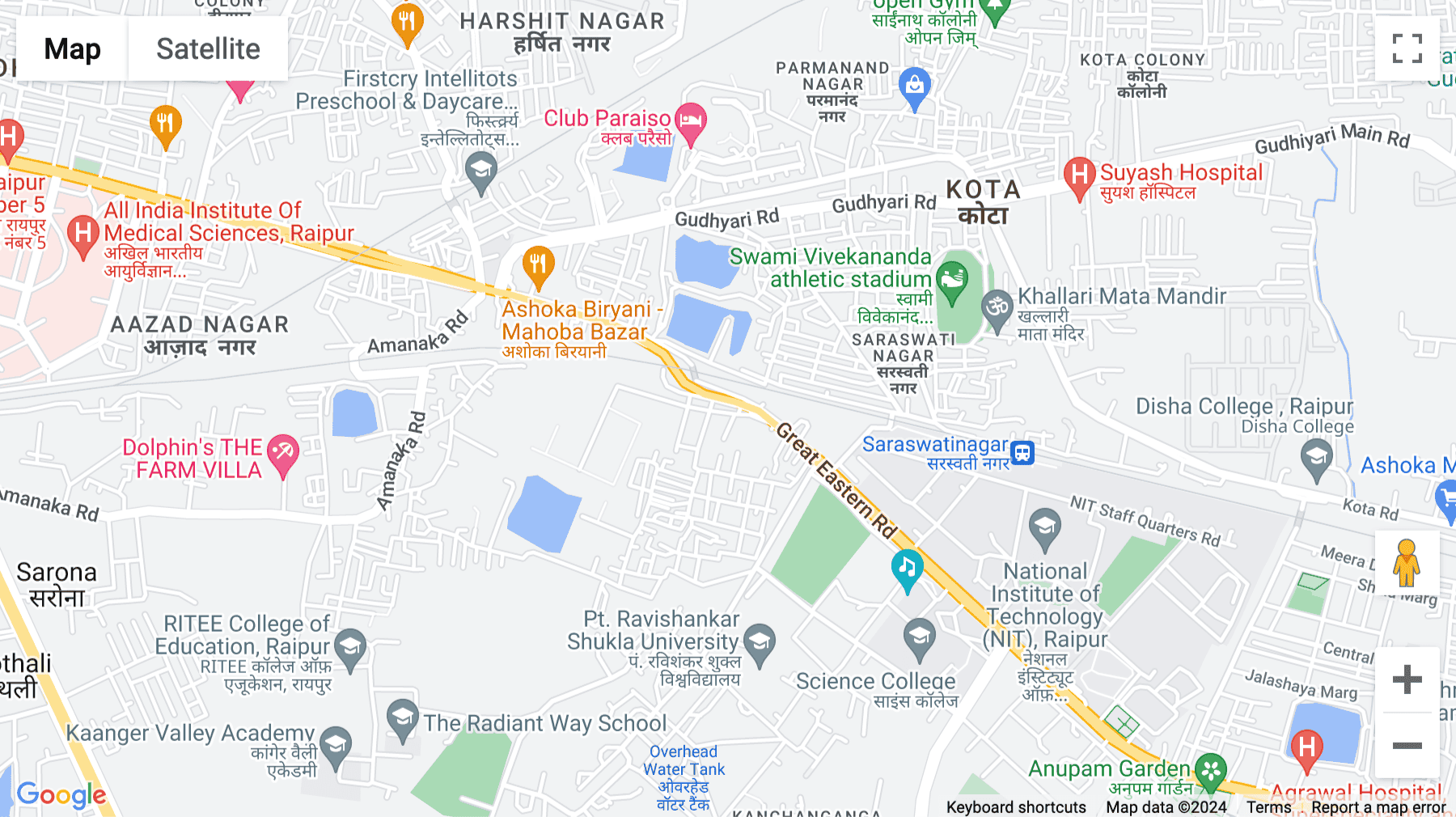 Click for interative map of 5th floor, Harshit Corporate, Tatibandh, Amanaka, Raipur, Indore