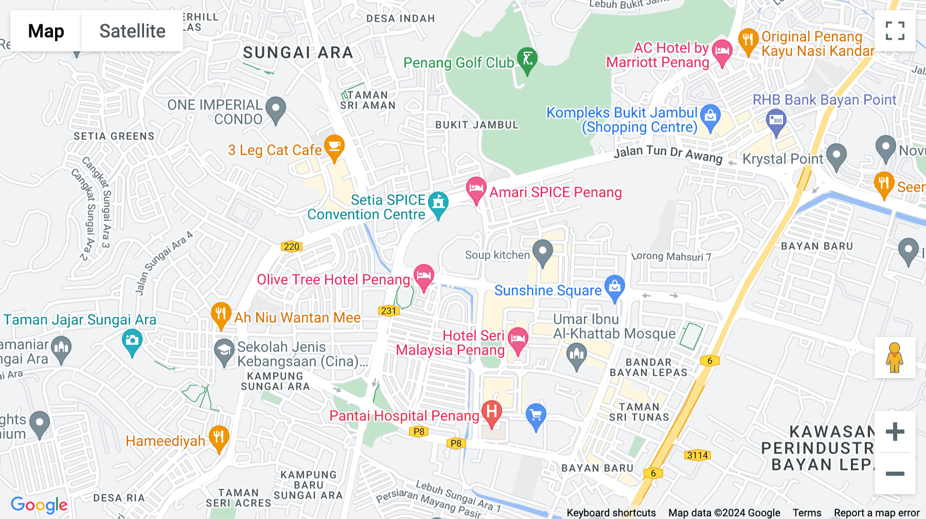 Click for interative map of L3A-2, Level 3A, SPICE Arena, 180, Jalan Tun Dr. Awang, Relau, Penang
