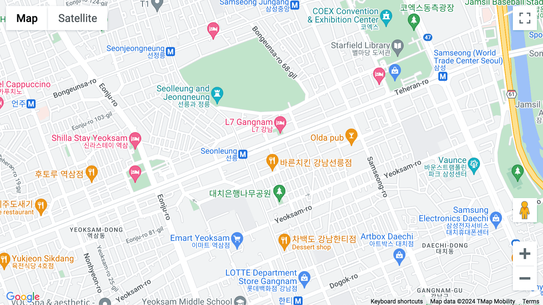 Click for interative map of Teheranro 410, 11/F, Keumkang Tower, Gangnam-ro, Seoul, Seoul
