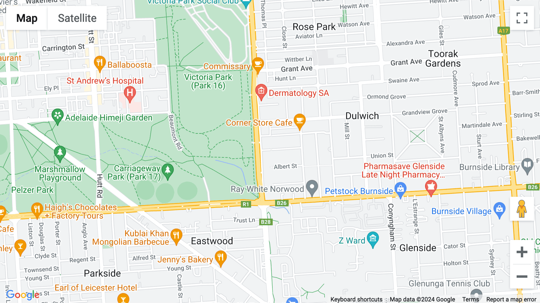 Click for interative map of Level 3, 169 Fullarton Road, Dulwich, Adelaide, Australia, Southern Australia, Adelaide