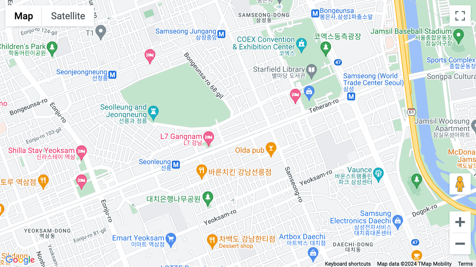 Click for interative map of JustCo Tower, 431 Teheran-ro, Gangnam-gu, Seoul