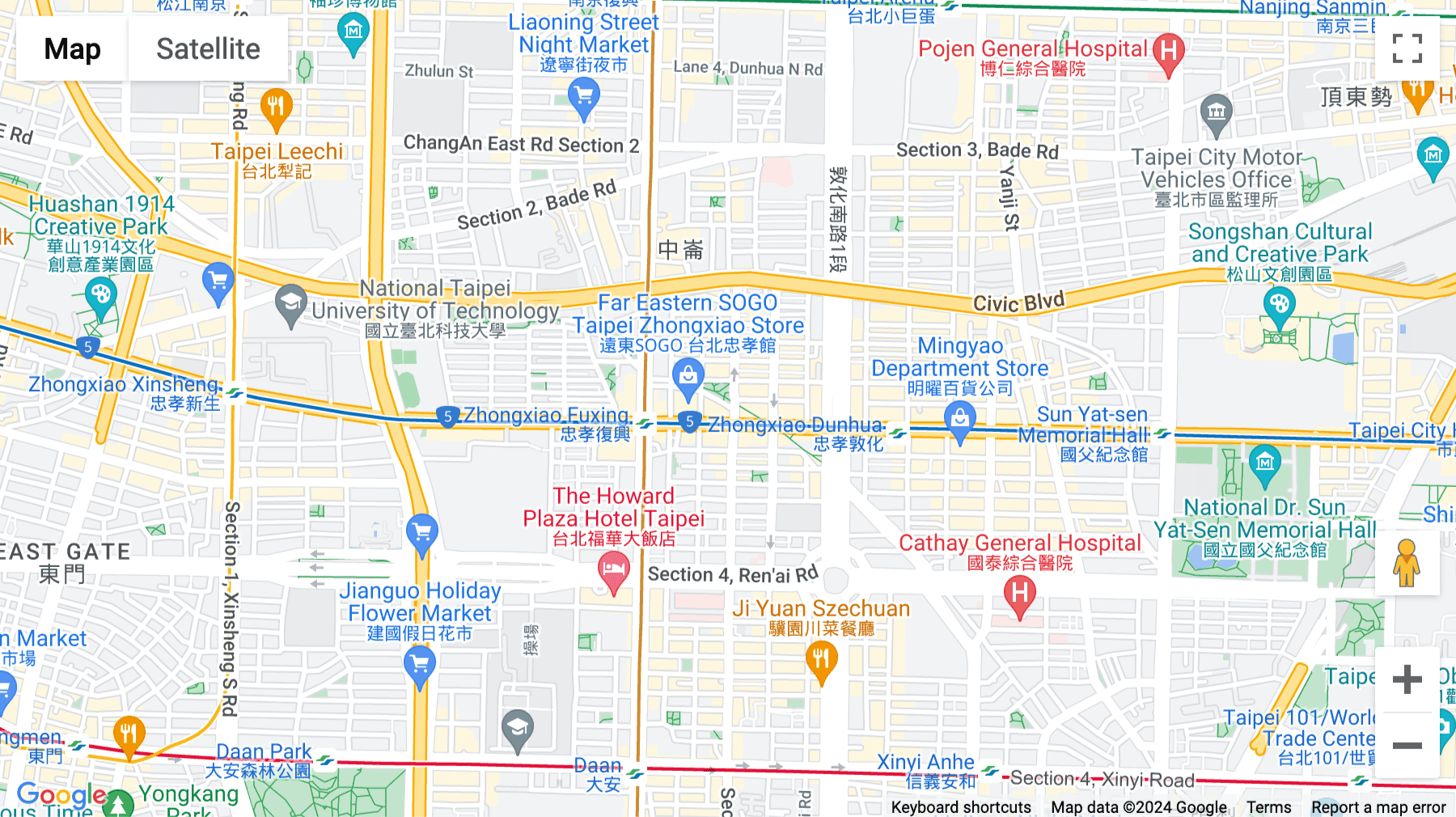 Click for interative map of 4F, No.59, Sec. 4, Zhongxiao E. Rd, Da’an Dist, Taipei, Taipei