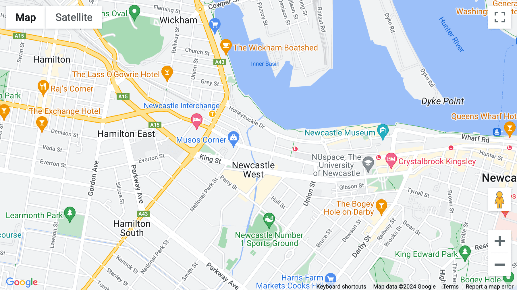 Click for interative map of 671, 677 Hunter Street, Newcastle, Australia, New South Wales, Newcastle