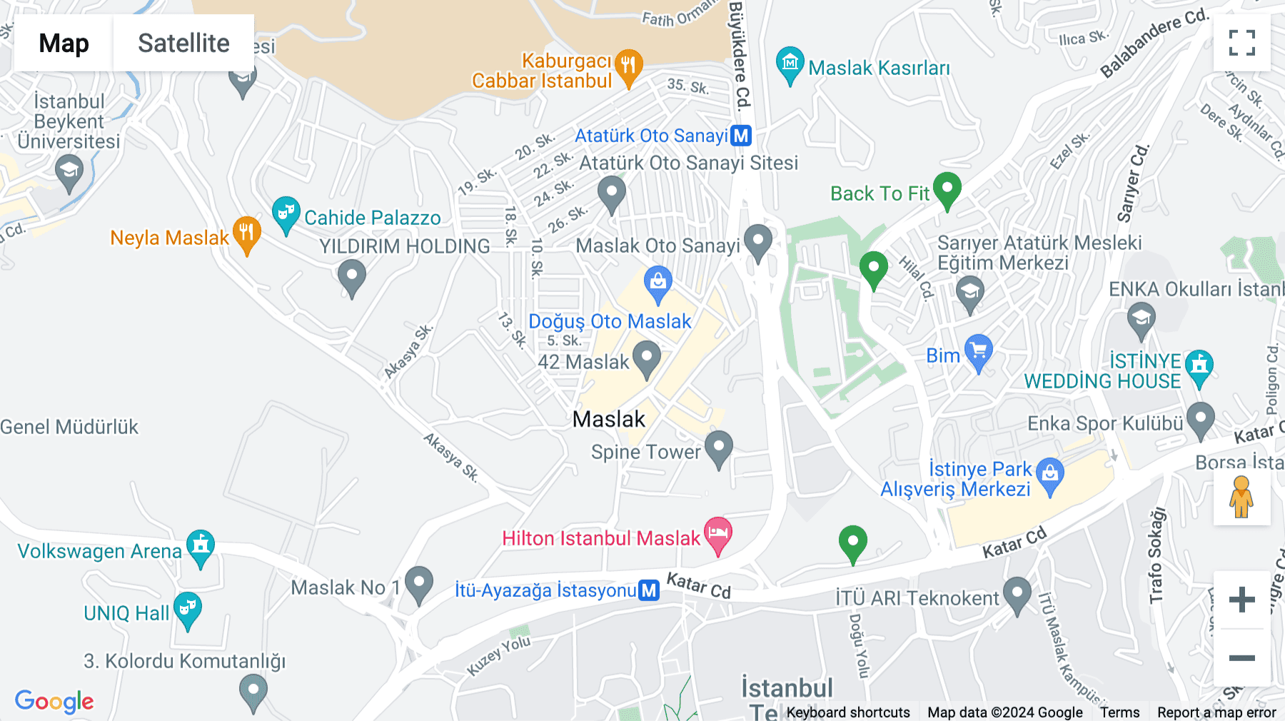 Click for interative map of 42 Maslak, Maslak Mah, Ahi Evran Cd. No: 6 D: 3, Istanbul