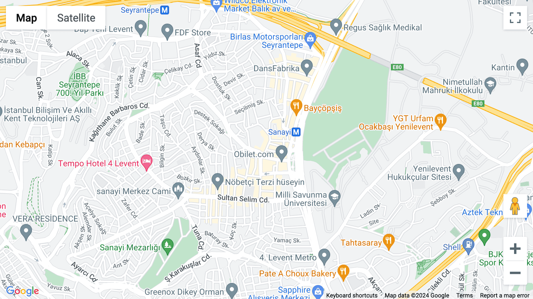 Click for interative map of Dalgıç Sk. Yeşilce Mh. No 3 Kağıthane İstanbul, Kamara DOME Building, Istanbul