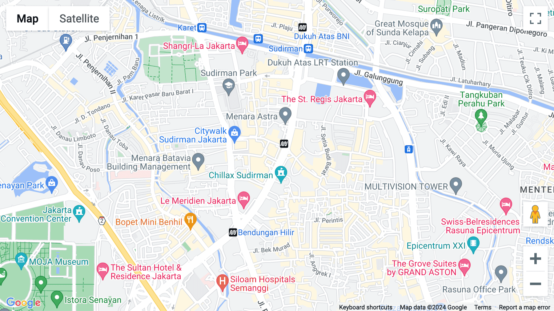 Click for interative map of Jalan Jend. Sudirman No. Kav 5, Tanah Abang, Jakarta, Jakarta