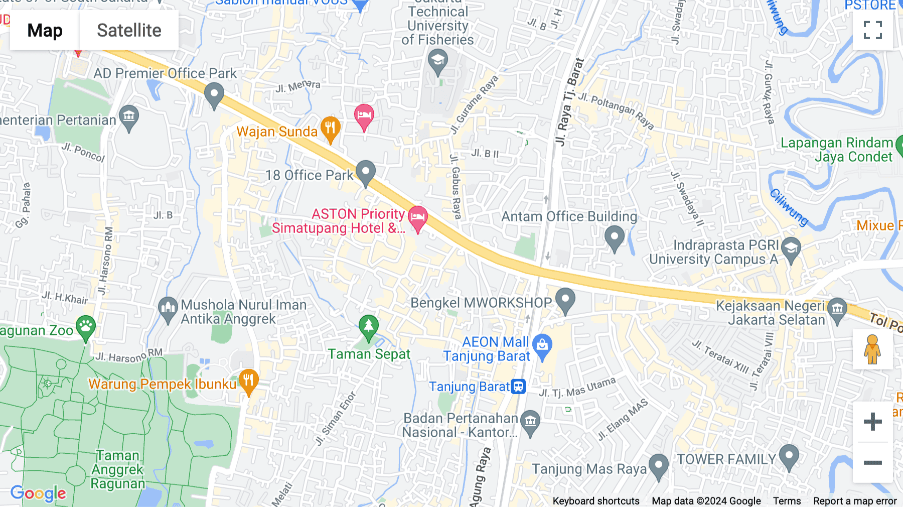 Click for interative map of Jl. TB Simatupang No. Kav. 89G, GKM Green Tower, Kebagusan, Ps. Minggu, Kota Jakarta Selatan, Jakarta