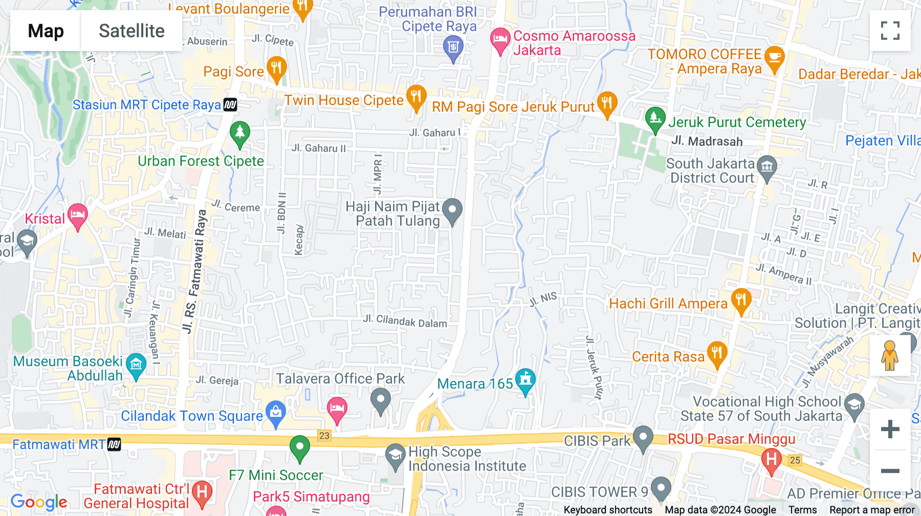 Click for interative map of Jl. Pangeran Antasari No.75, RT.12/RW.13 Cipete Selatan, Kecamatan Cilandak, Jakarta Selatan, Jakarta
