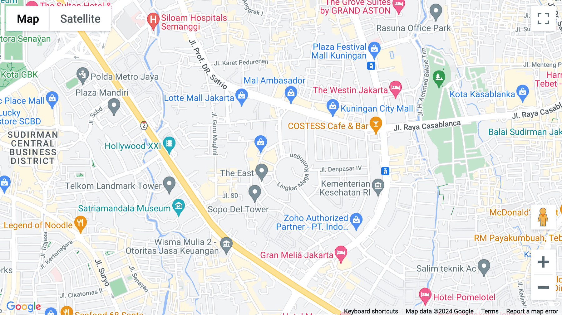 Click for interative map of WeWork Noble House, Mega Kuningan, No. 2, Jl. Dr. Ide Anak Agung Gde Agung Kav. E 4.2, Jakarta, Jakarta