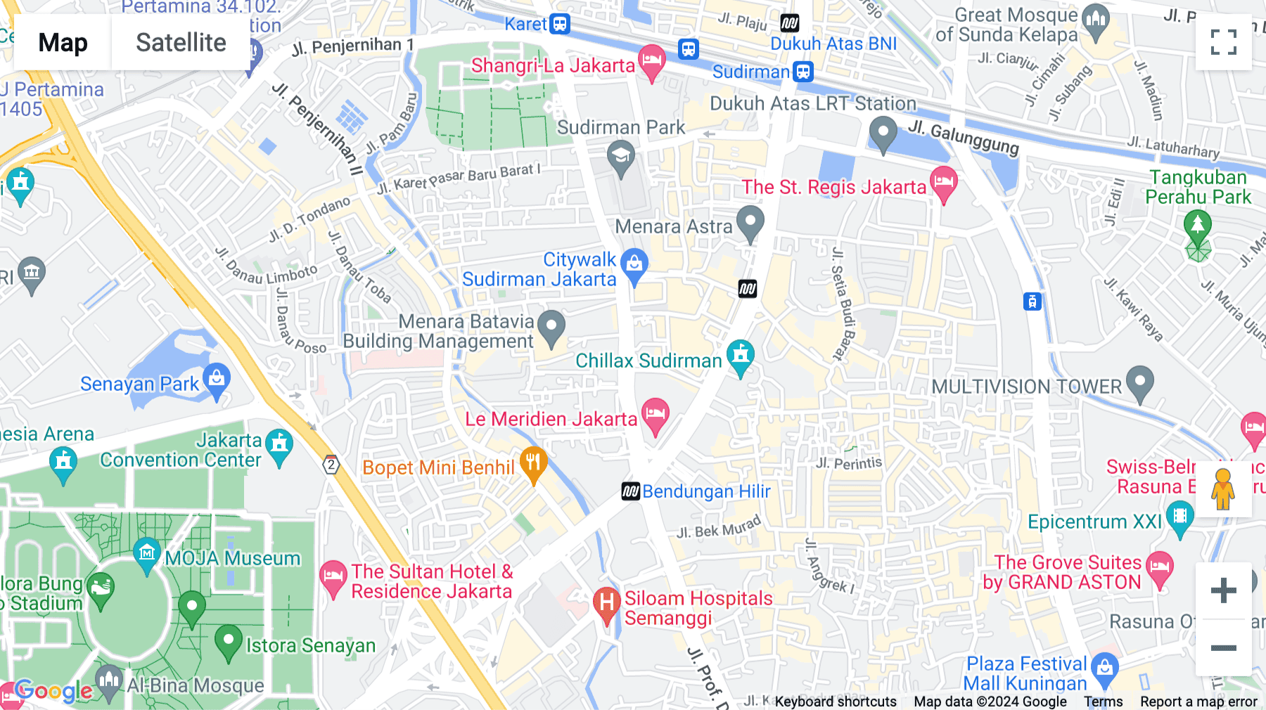 Click for interative map of Sahid Sudirman Center, Level 23 , Jl. Jend. Sudirman Kav. 86, Jakarta Pusat, Jakarta