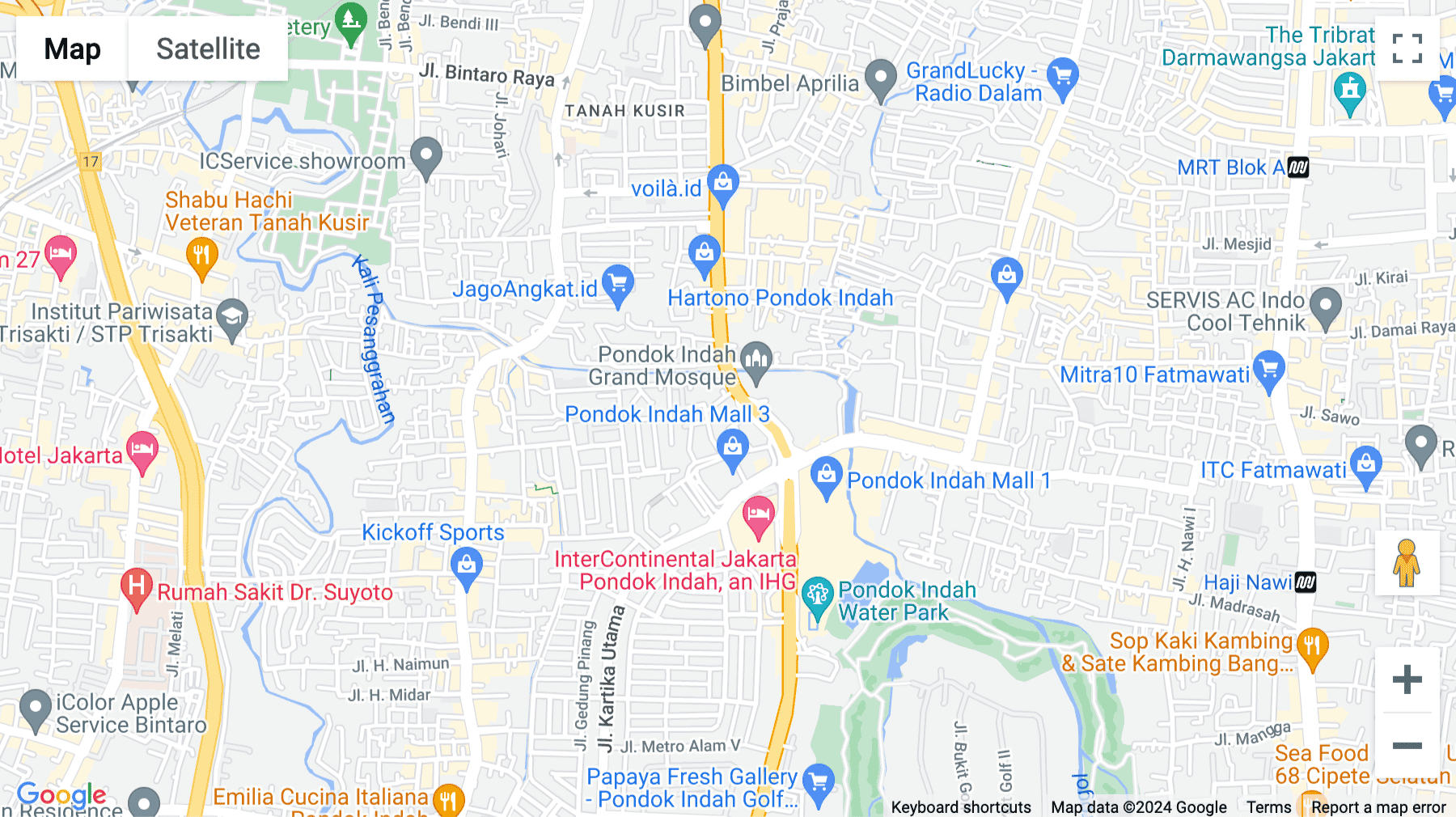 Click for interative map of Pondok Indah Office Tower 2, 15th Floor , Jl. Sultan Iskandar Muda Kav. VTA, Pondok Indah, Jakarta Selatan, Jakarta