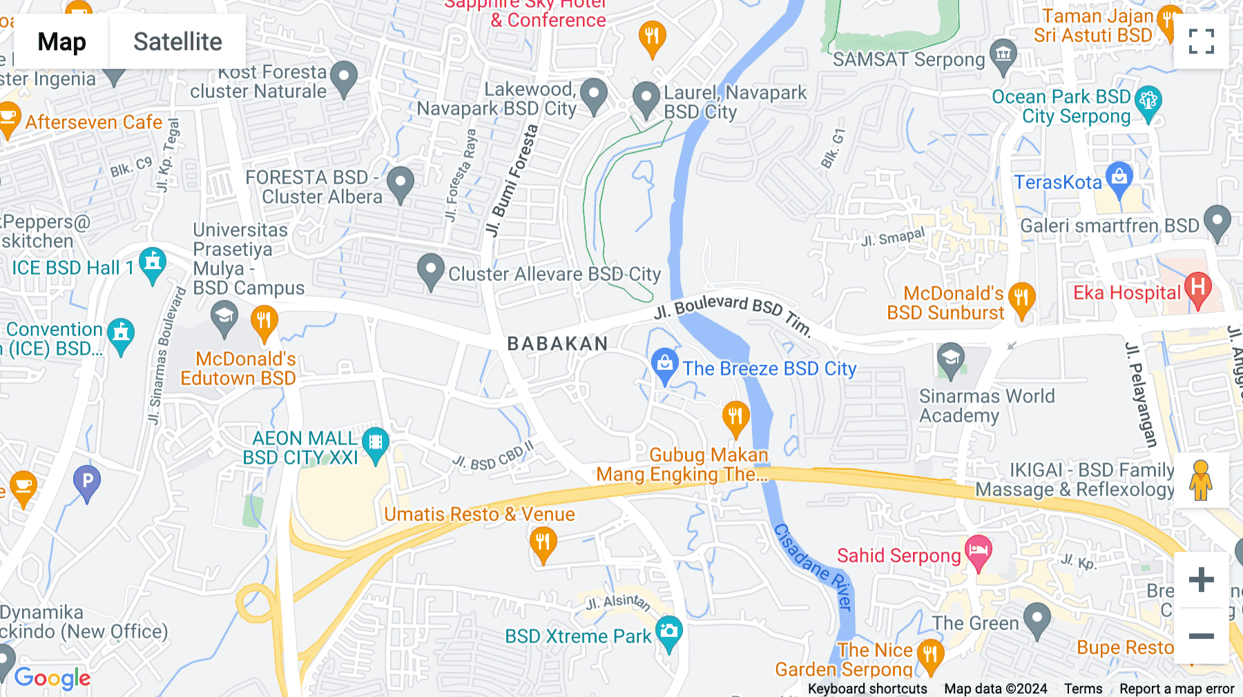 Click for interative map of BSD Green Office Park, Jl. BSD Green Office Park, BSD City, Tangerang, Tangerang