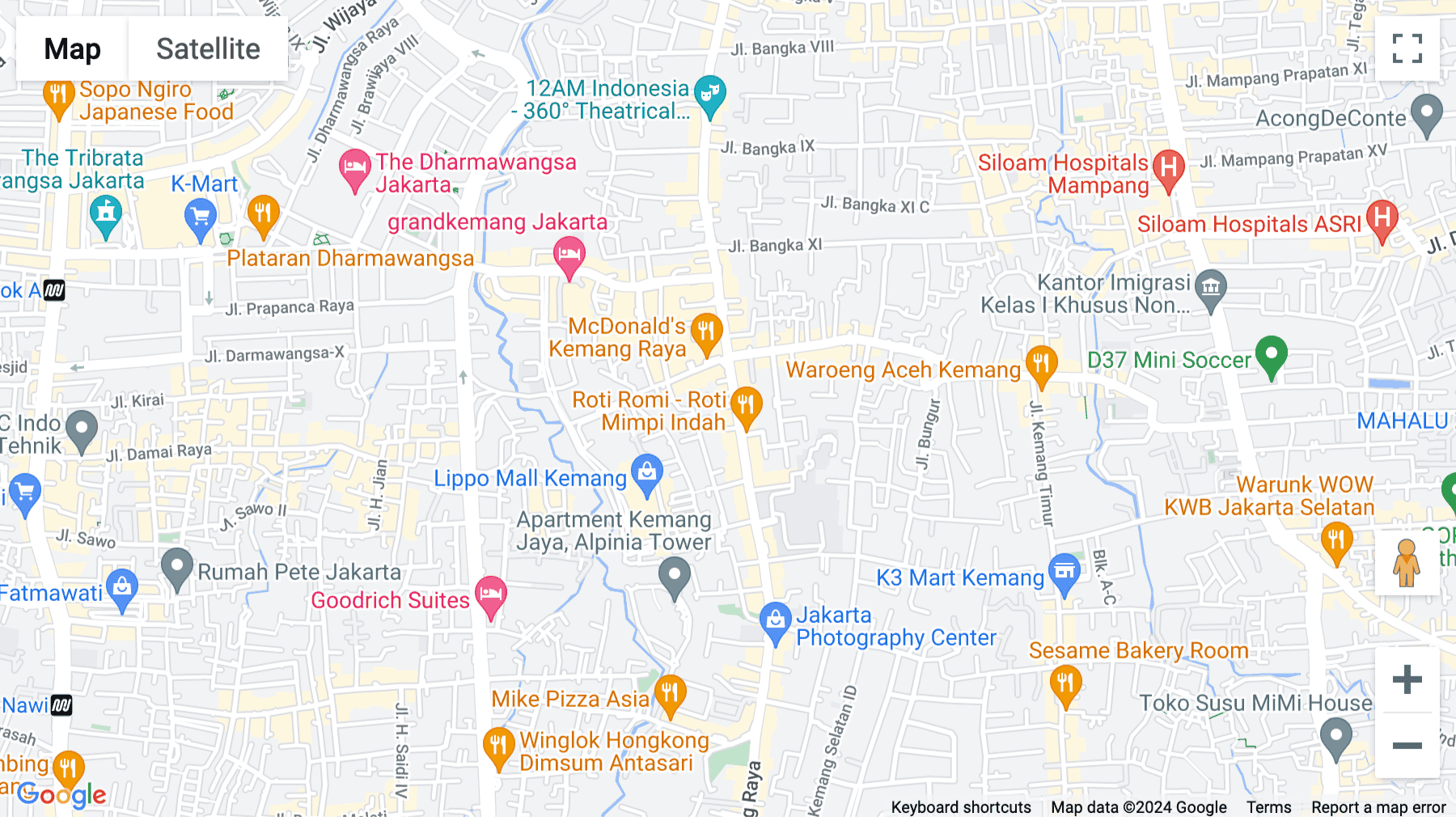 Click for interative map of Kemang X, Jl. Kemang Raya No.10, Bangka, Mampang Prapatan, Jakarta Selatan, Jakarta