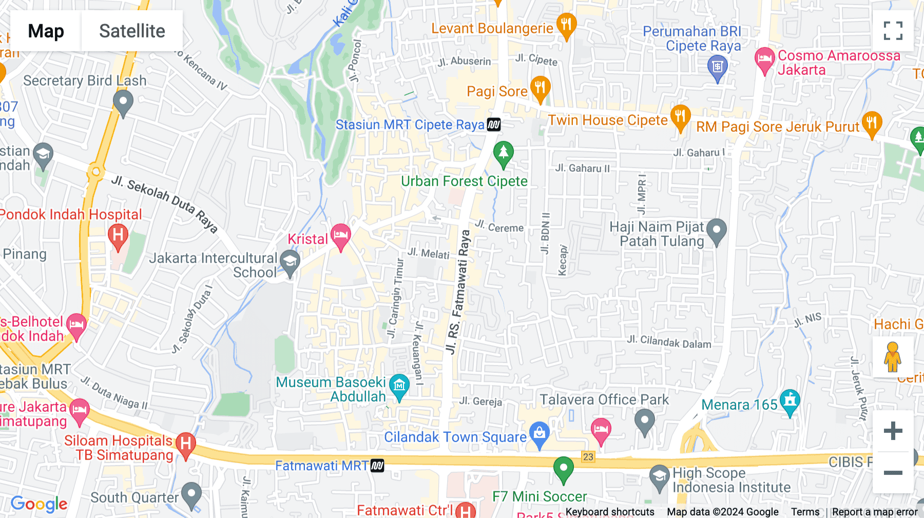 Click for interative map of Fatmawati, Jl. RS Fatmawati No 188 Blok A Cipete, Jakarta Selatan, Jakarta