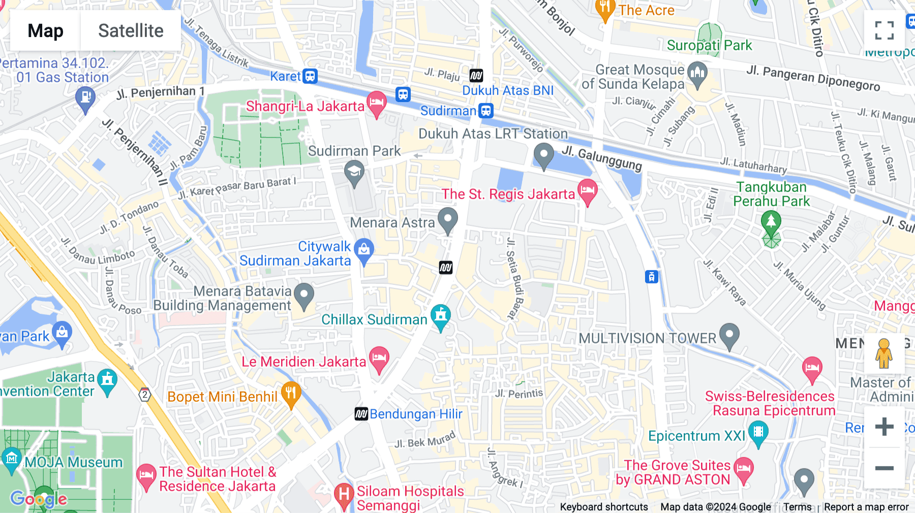 Click for interative map of 23F Penhouse Plaza Marein, Jl. Jend. Sudirman, Kav. 76-78, Jakarta