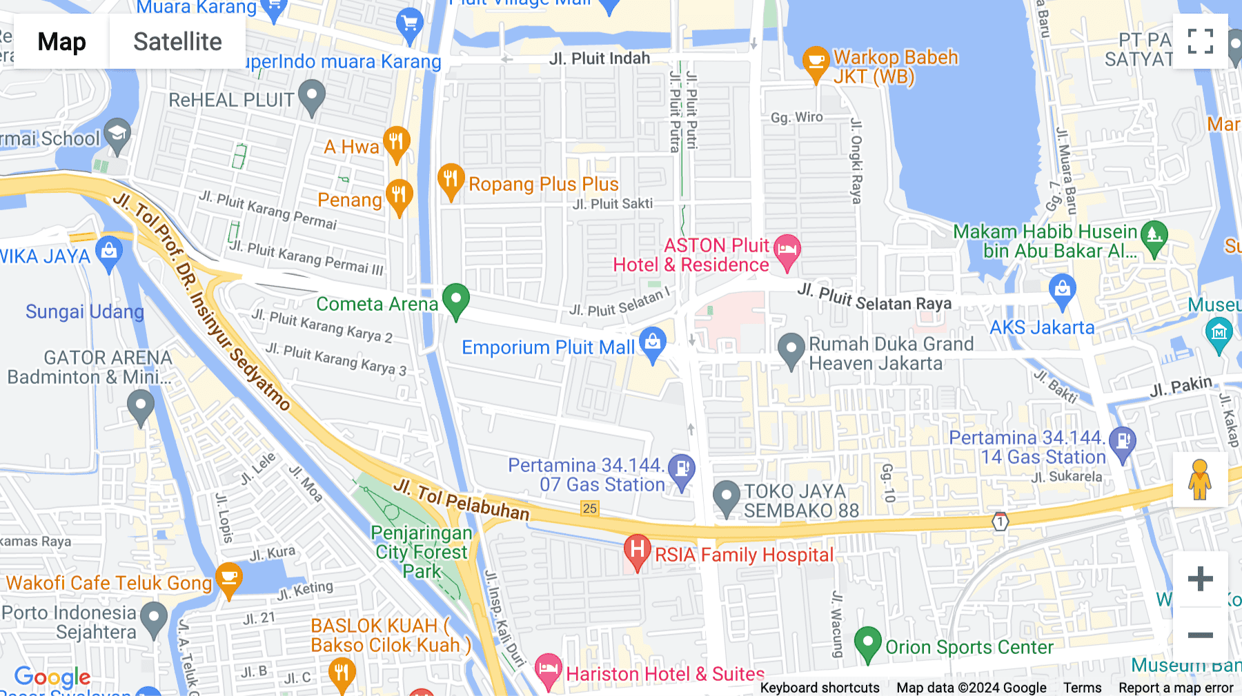 Click for interative map of The Honey Lady Tower Level 2, Jl. Pluit Selatan Raya No. 01, Penjaringan, Jakarta Utara, Jakarta