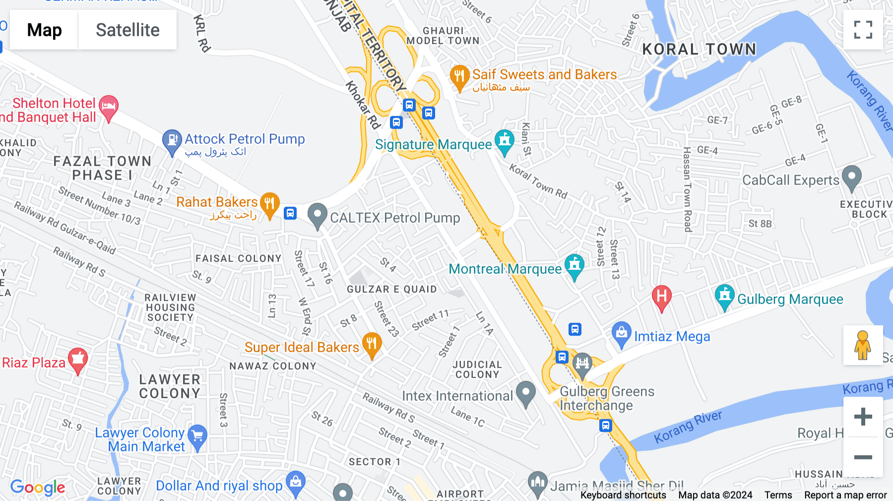 Click for interative map of Service Road Commercial Area, New Gulzar e Quaid, Koral Chowk, Rawalpindi, Pakistan, Rawalpindi, Rawalpindi