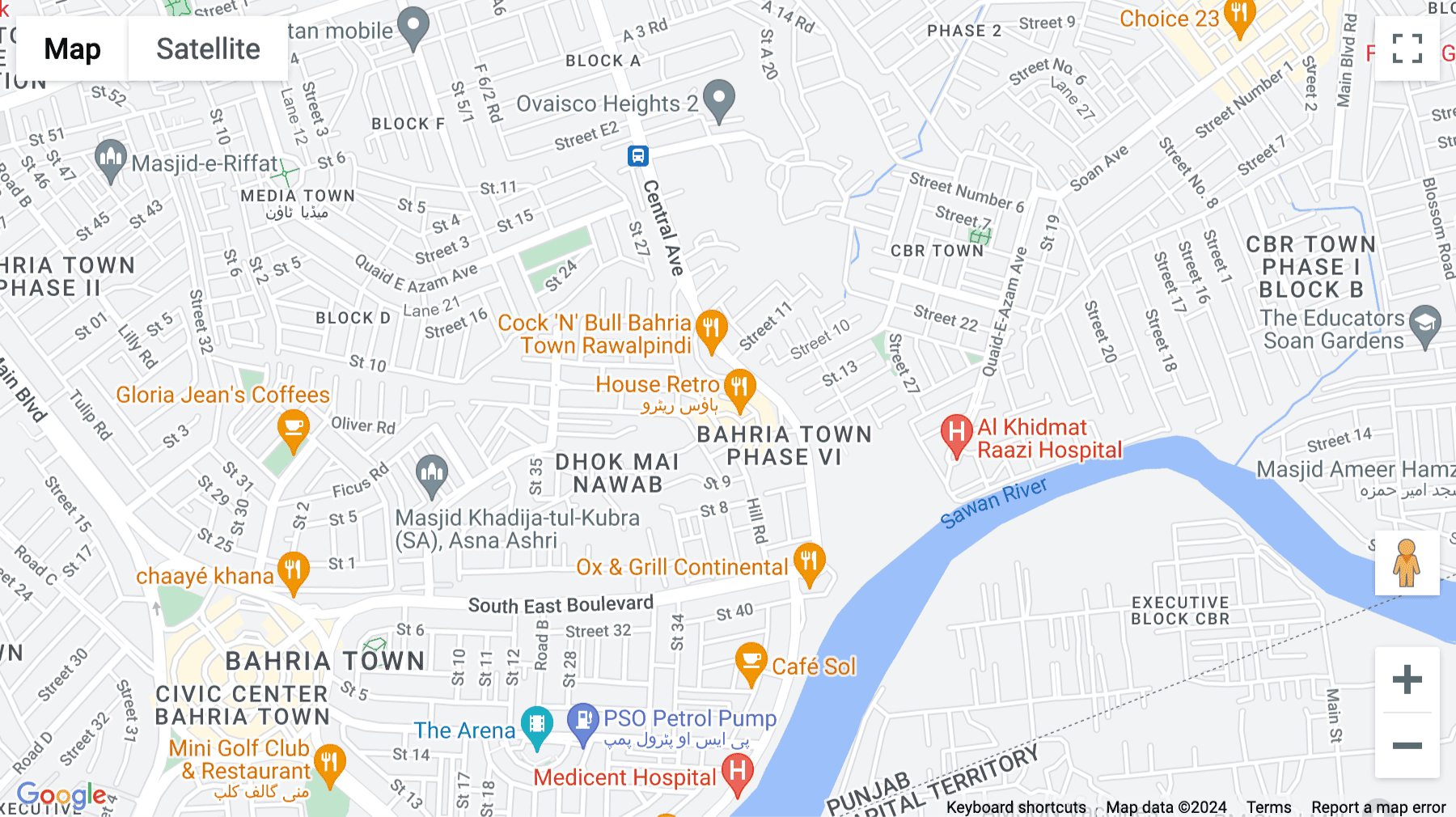 Click for interative map of LG 10 Empire Heights II, Hill Road, Bahria Town Phase 6, Islamabad, Islamabad