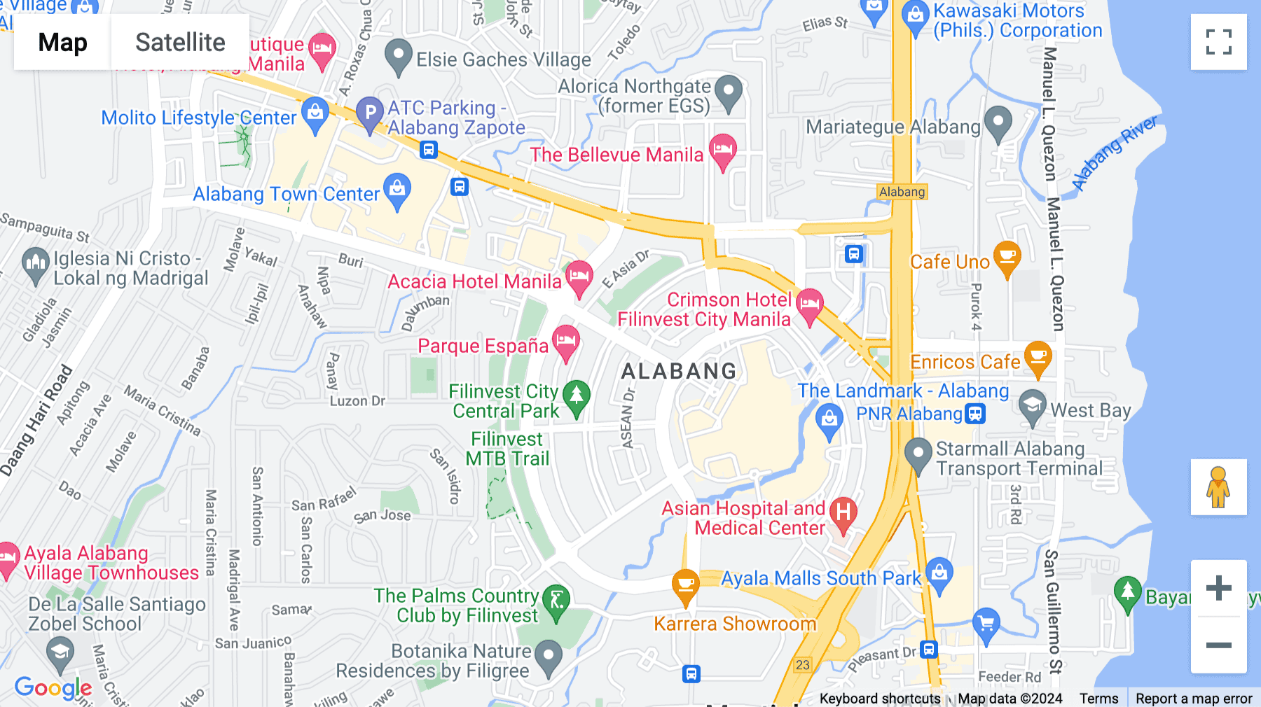 Click for interative map of Filinvest Corp. City, 9th Floor, One Griffinstone Building, Commerce Avenue, corner Spectrum Midway, Muntinlupa, 1780 Metro Manila, Muntinlupa