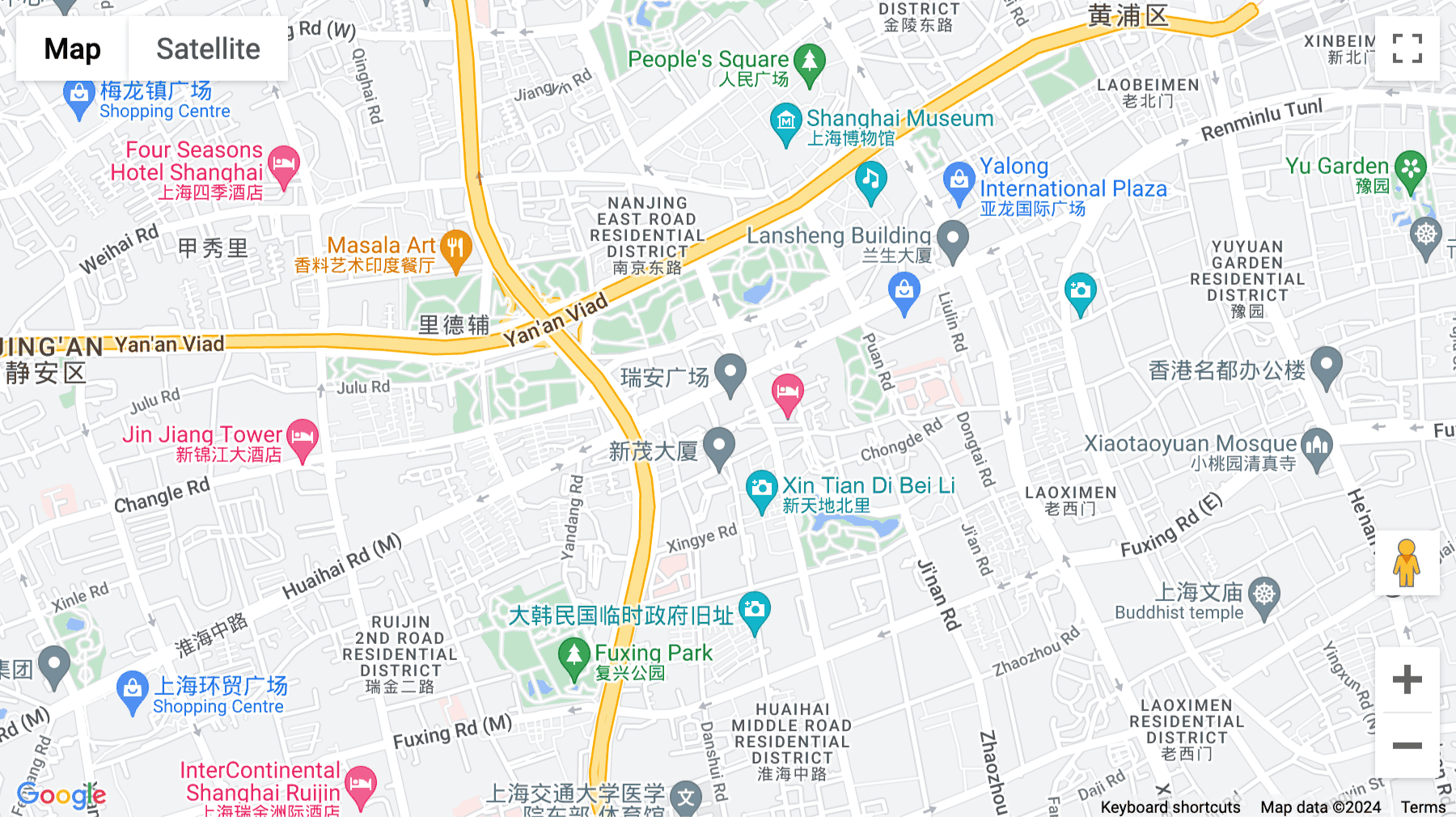 Click for interative map of 22F, Shui On Plaza, 333 Middle Huanhai Road, Huangpu District, Shanghai