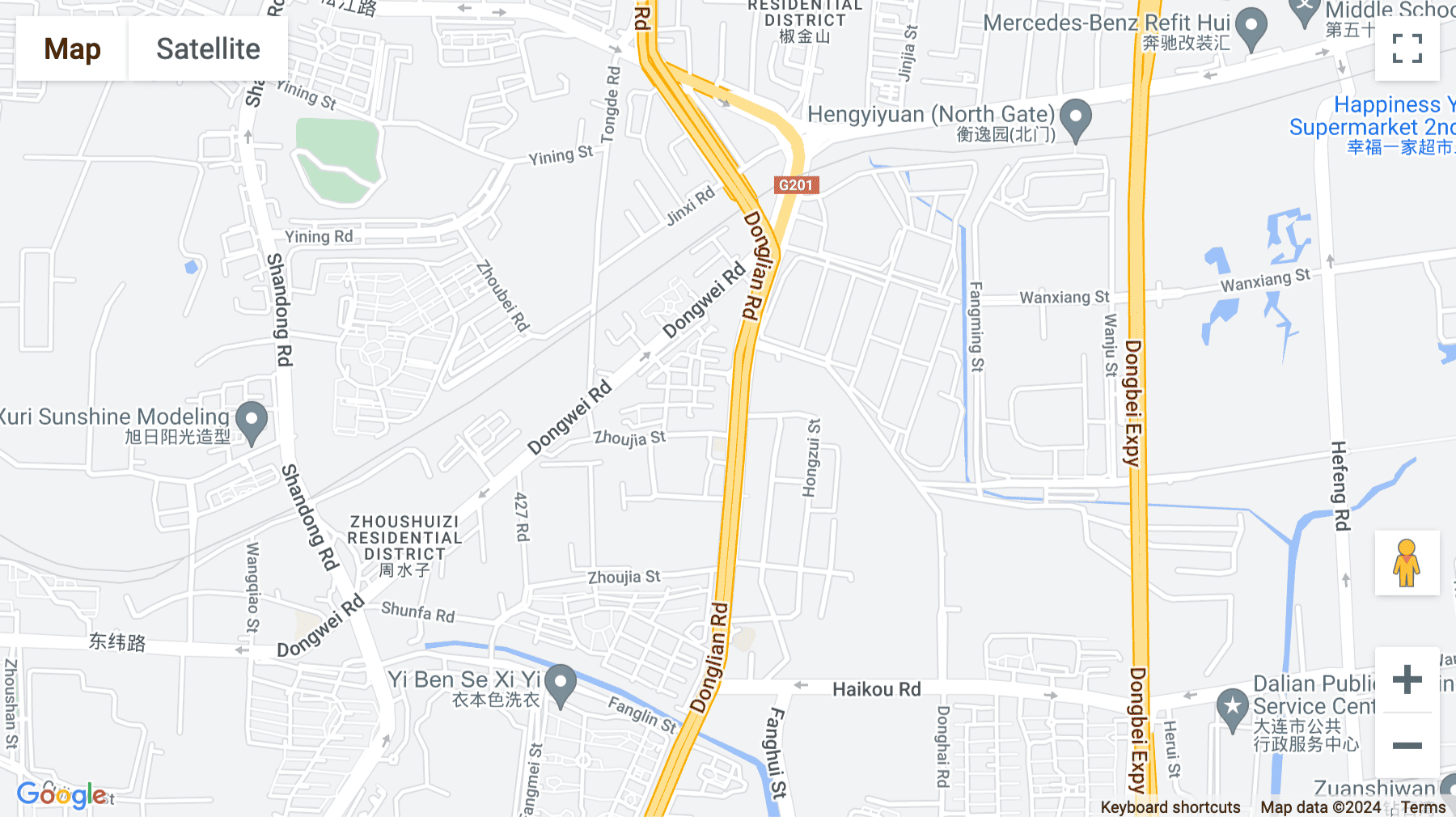 Click for interative map of Dalian Bingshan, C4 No.888 Xinan Southwest Road, Shahekou, Dalian