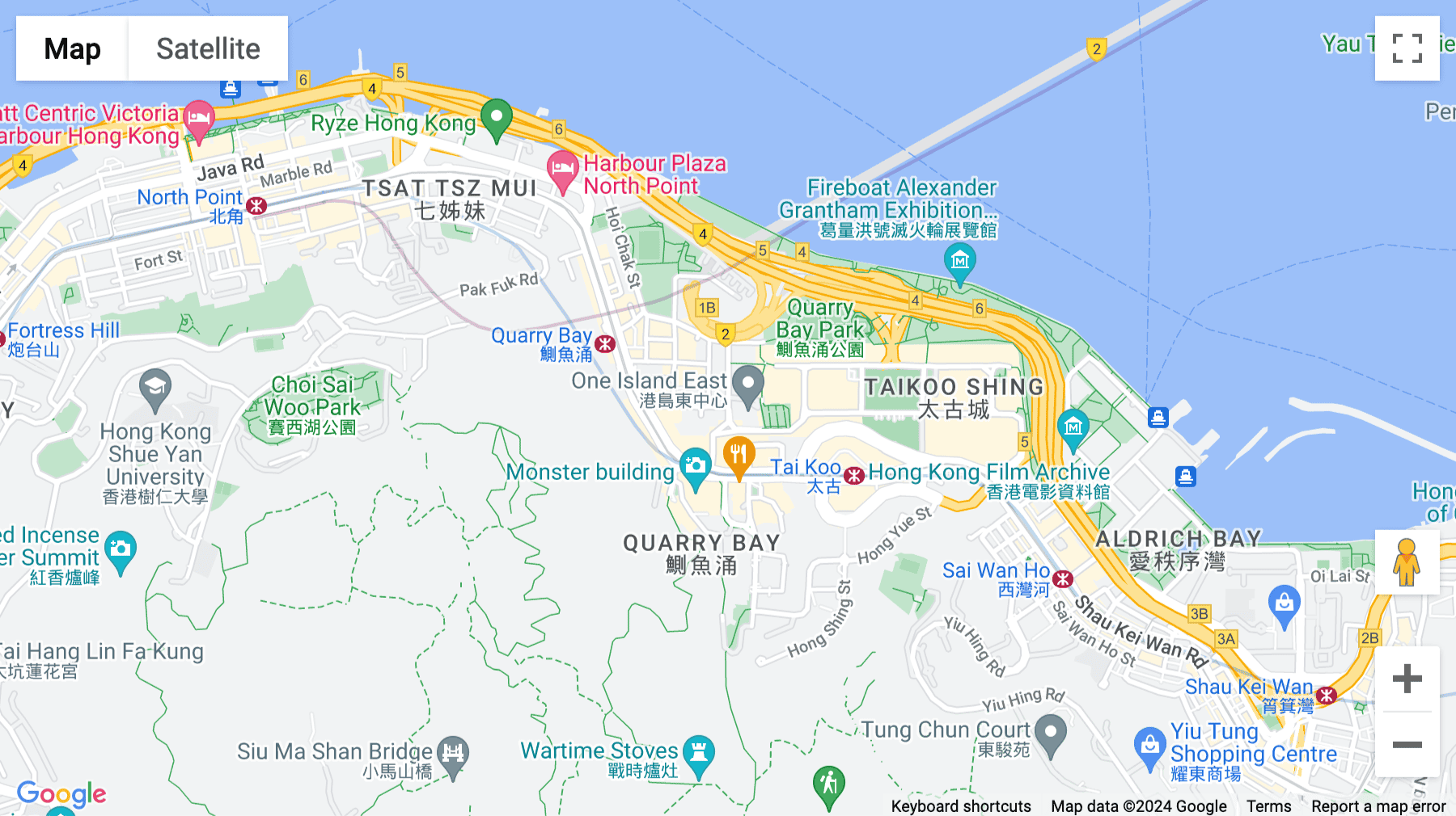 Click for interative map of Level 23 & 60, One Island East, 18 Westlands Road, Quarry Bay, Hong Kong