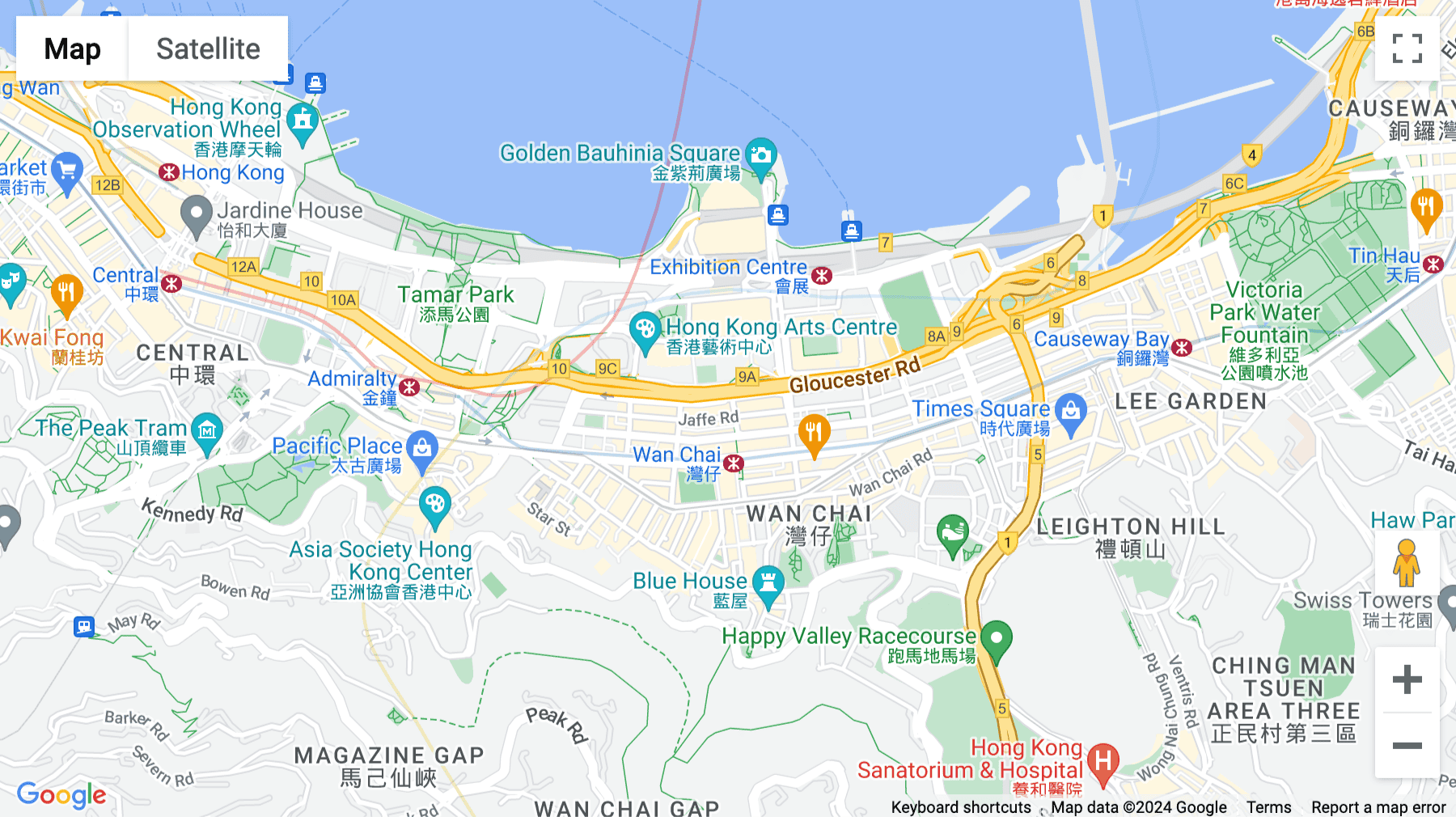 Click for interative map of 6/F. Luk Kwok Centre, 72 Gloucester Road Wanchai, Hong Kong