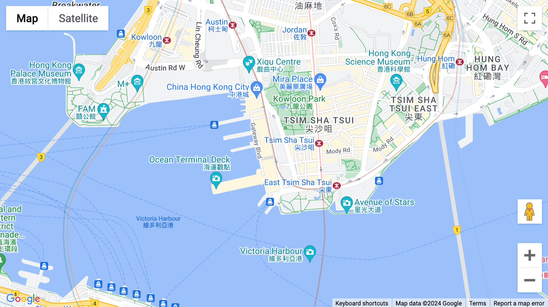 Click for interative map of Unit 2214, 22/F, Miramar Tower, 132 Nathan Road, Tsim Sha Tsui, Hong Kong