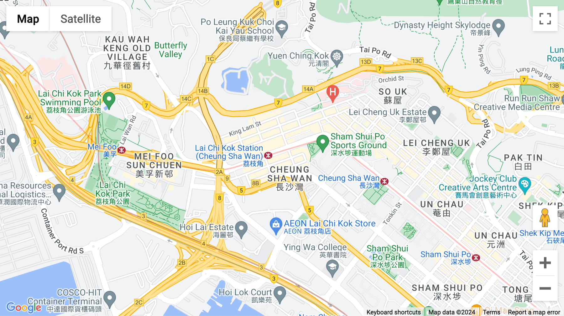 Click for interative map of Unit 1101, 11/F, Tower 1, Cheung Sha Wan Plaza, 833 Cheung Sha Wan Road, Lai Chi Kok, Hong Kong