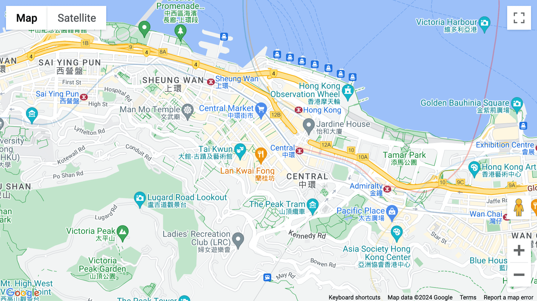 Click for interative map of 14F Manning House, 38-48 Queens Road Central, Hong Kong