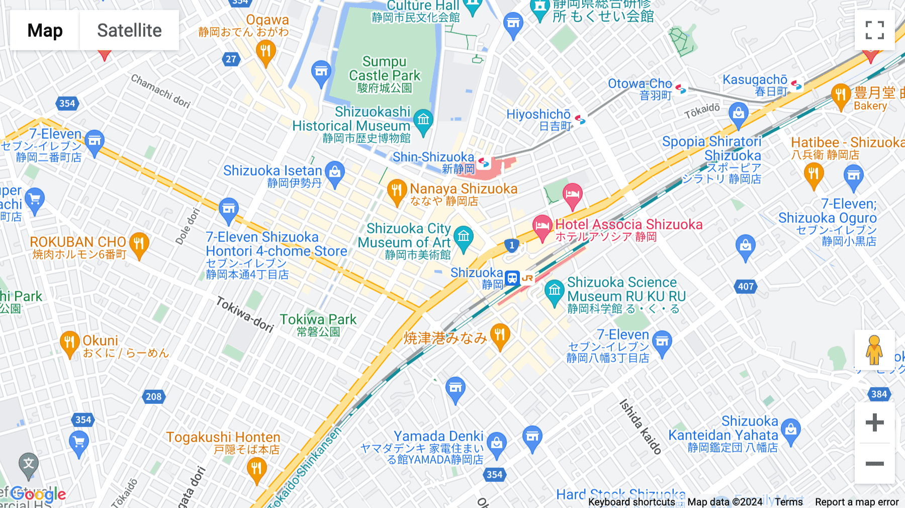 Click for interative map of 17-1 Konyacho, 1F Aoi Tower, Aoi-ku, Shizuoka